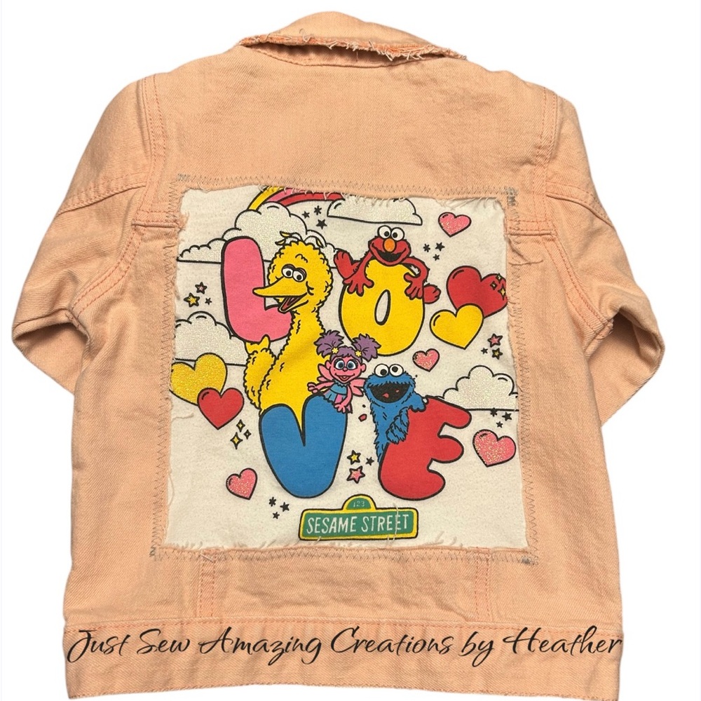 Upcycled jean jacket